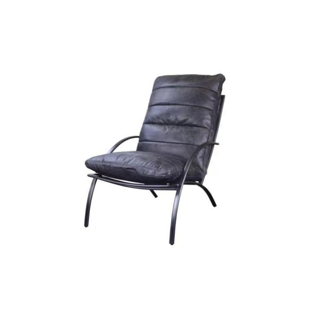 Verona Leather Chair with Foot Stool image 0